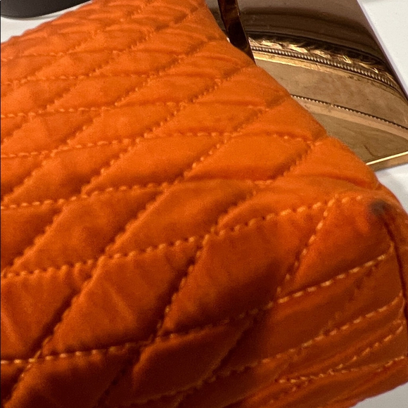 Bally Orange Quilted Shoulder Bag - Picture 9 of 15